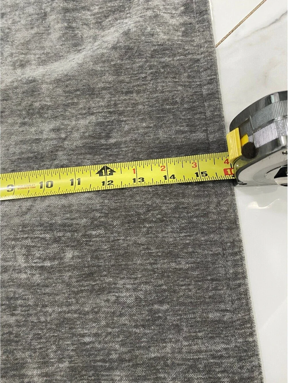 Gray Velvet Fabric Runner with Backing